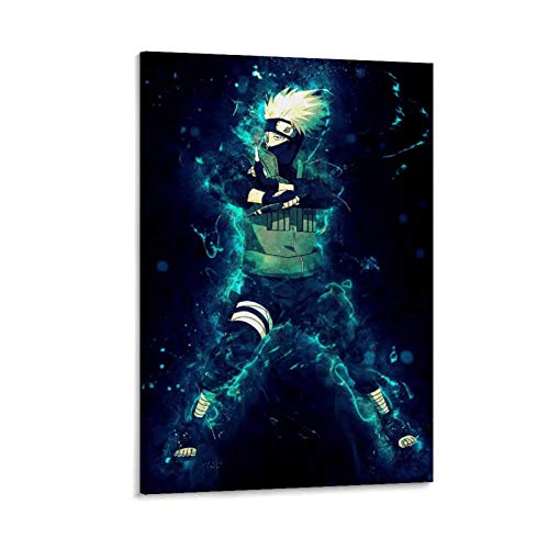 haocaitou Ninjia Uzumaki Kakashi Hatake Leinwand-Kunst-Poster und Wand-Kunstdruck, modernes Familienschlafzimmerdekor, 40 x 60 cm von haocaitou