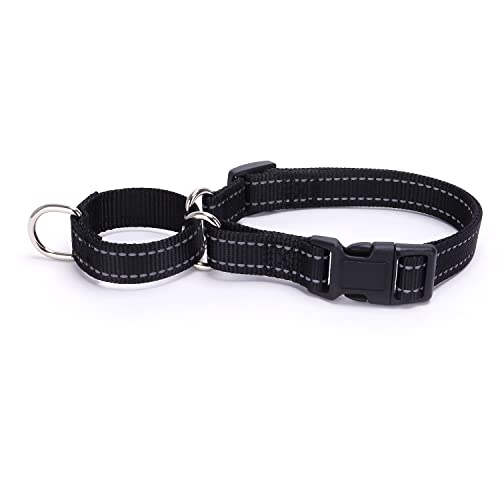 haoyueer Reflektierendes Nylon-Martingale-Halsband, Robustes Nylon, Martingal-Hundehalsband für große Rassen, Jungen und Mädchen, Hunde zum Spazierengehen, Training, den täglichen Gebrauch von haoyueer