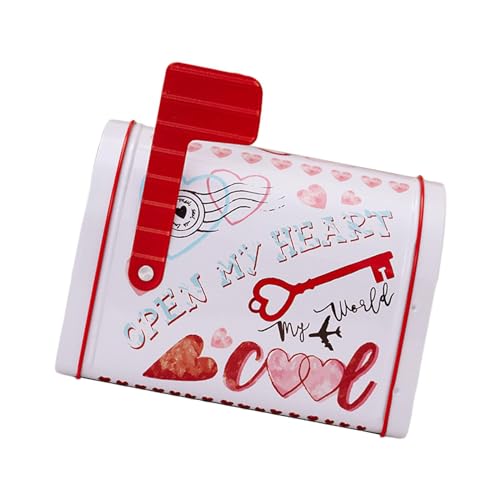 harayaa Briefkasten Spielzeug, Valentinstag Dekoration, Leckerli Box, für Pralinen, Weiß von harayaa