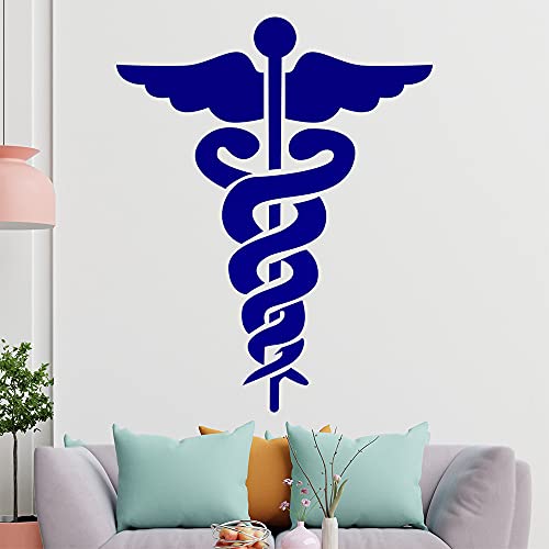 KIWISTAR Äskulapstab - Medizin Apotheke Wandtattoo in 6 Größen - Wandaufkleber Wall Sticker - Dekoration, Küche, Wohnzimmer, Schlafzimmer, Badezimmer von hauptsachebeklebt