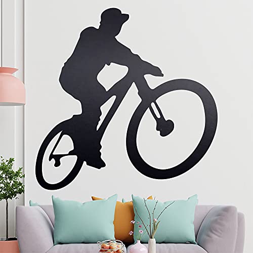 KIWISTAR BMX - Fahrer Silhouette fahren springen Wandtattoo in 6 Größen - Wandaufkleber Wall Sticker von hauptsachebeklebt