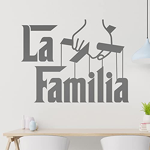 KIWISTAR La Familia - Familie Mafia Hooligans Kartell Gang Italien Wandtattoo in 6 Größen - Wandaufkleber Wall Sticker - Dekoration, Küche, Wohnzimmer, Schlafzimmer, Badezimmer von hauptsachebeklebt