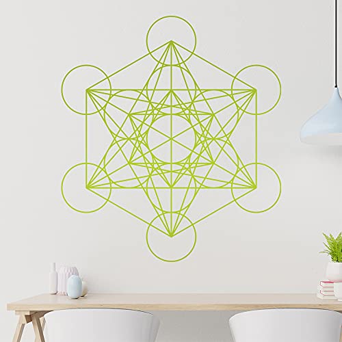 KIWISTAR Metatrons Würfel Linien Wandtattoo in 6 Größen - Wandaufkleber Wall Sticker - Dekoration, Küche, Wohnzimmer, Schlafzimmer, Badezimmer von hauptsachebeklebt