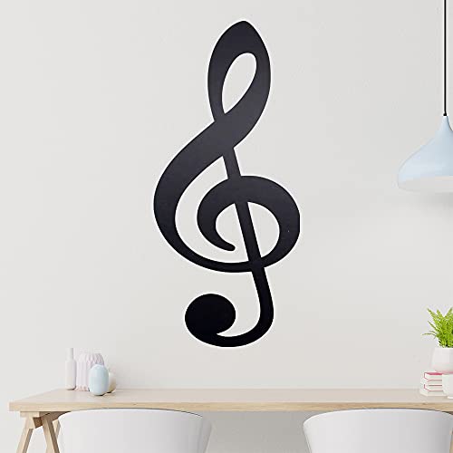 KIWISTAR Notenschlüssel Melodie Lied Takt Note Wandtattoo in 6 Größen - Wandaufkleber Wall Sticker - Dekoration, Küche, Wohnzimmer, Schlafzimmer, Badezimmer von hauptsachebeklebt