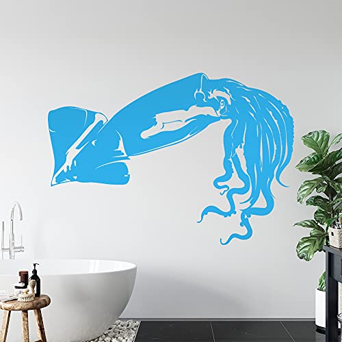 KIWISTAR Riesen Kalmar Tintenfische Wandtattoo in 6 Größen - Wandaufkleber Wall Sticker - Dekoration, Küche, Wohnzimmer, Schlafzimmer, Badezimmer von hauptsachebeklebt
