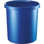 helit Abfallbehälter Kunststoff Blau Transluzent 31,5 x 31,5 x 32 cm 5 Stück von helit