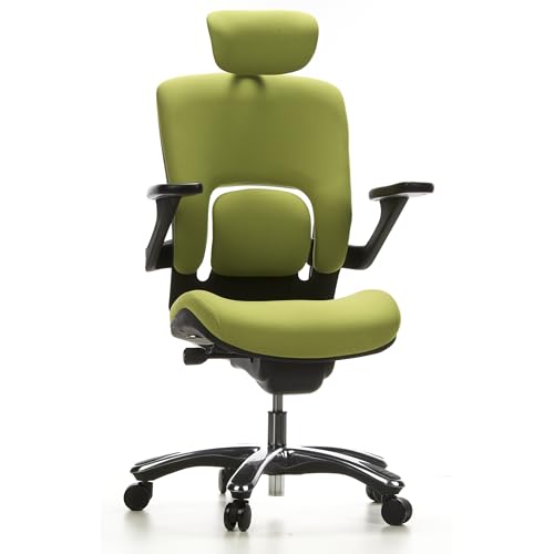 hjh OFFICE 652070 High End Bürostuhl Vapor LUX Stoff Grün Ergonomischer Drehstuhl mit Flexibler Lendenwirbelstütze hjh OFFICE 652070 High End Bürostuhl Vapor LUX Stoff Grün Ergonomischer Drehstuhl mit Flexibler Lendenwirbelstütze von hjh OFFICE