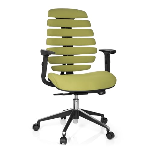 hjh OFFICE Profi Bürostuhl Ergo LINE II Stoff Grün, ergonomischer Drehstuhl, GS geprüft, TÜV Süd nach DIN EN 1335-1, 1335-2 hjh OFFICE Profi Bürostuhl Ergo LINE II Stoff Grün, ergonomischer Drehstuhl, GS geprüft, TÜV Süd nach DIN EN 1335-1, 1335-2 von hjh OFFICE