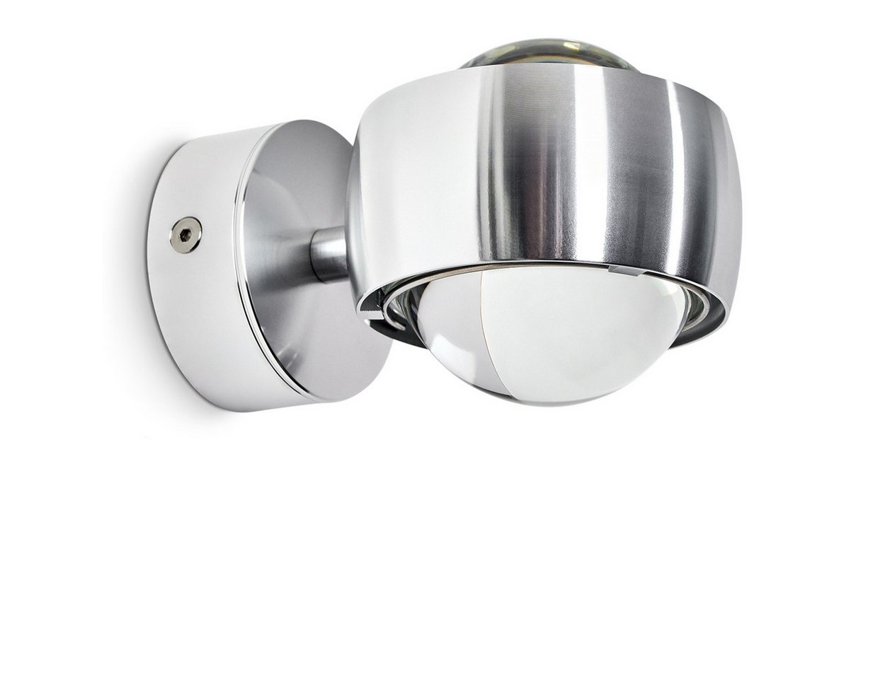 hofstein Wandleuchte »Osacca« halbrund aus Metall mit Effekt-Licht an der Wand in Silber, ohne Leuchtmittel, halbrunde moderne Wohnzimmerleuchte mit Glas-Linsen hofstein Wandleuchte »Osacca« halbrund aus Metall mit Effekt-Licht an der Wand in Silber, ohne Leuchtmittel, halbrunde moderne Wohnzimmerleuchte mit Glas-Linsen von hofstein