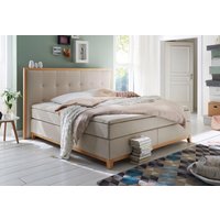 Home affaire Boxspringbett "Sonja", mit Steppung im Kopfteil und Holzrahmen, inklusive Topper von home affaire