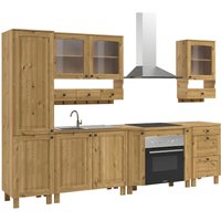 KOCHSTATION Küchenzeile "KS-Osby", Kiefer massiv, Breite 296 cm, ohne E-Geräte von Kochstation