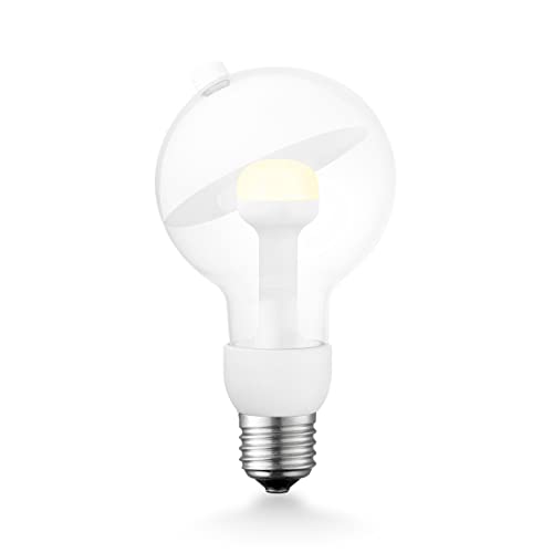 Home Sweet Home Designer LED Leuchtmittel Move Me | E27 | G80 Sphere LED-Lampe | Weiß | Mit verstellbarem Diffusor | 3W 220lm | warmweißes Licht | für E27-Fassungen von home sweet home collection