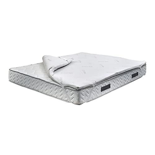 Dmora Topper erneuert die Matratze aus Memory Foam, 100% Made in Italy, Anti-Milben, hypoallergen und antibakteriell, cm 90x200h5 von Talamo Italia