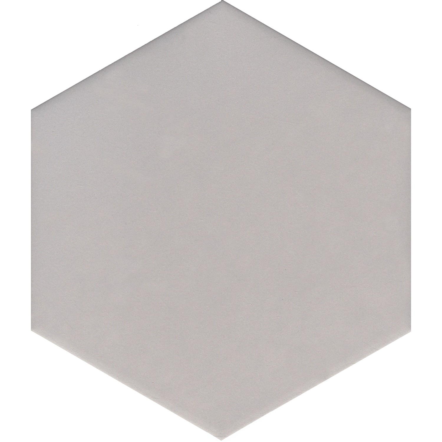 Feinsteinzeug Hexagon Solid Silver Glasiert Matt 21,5 x 25 x 0,9 cm von -