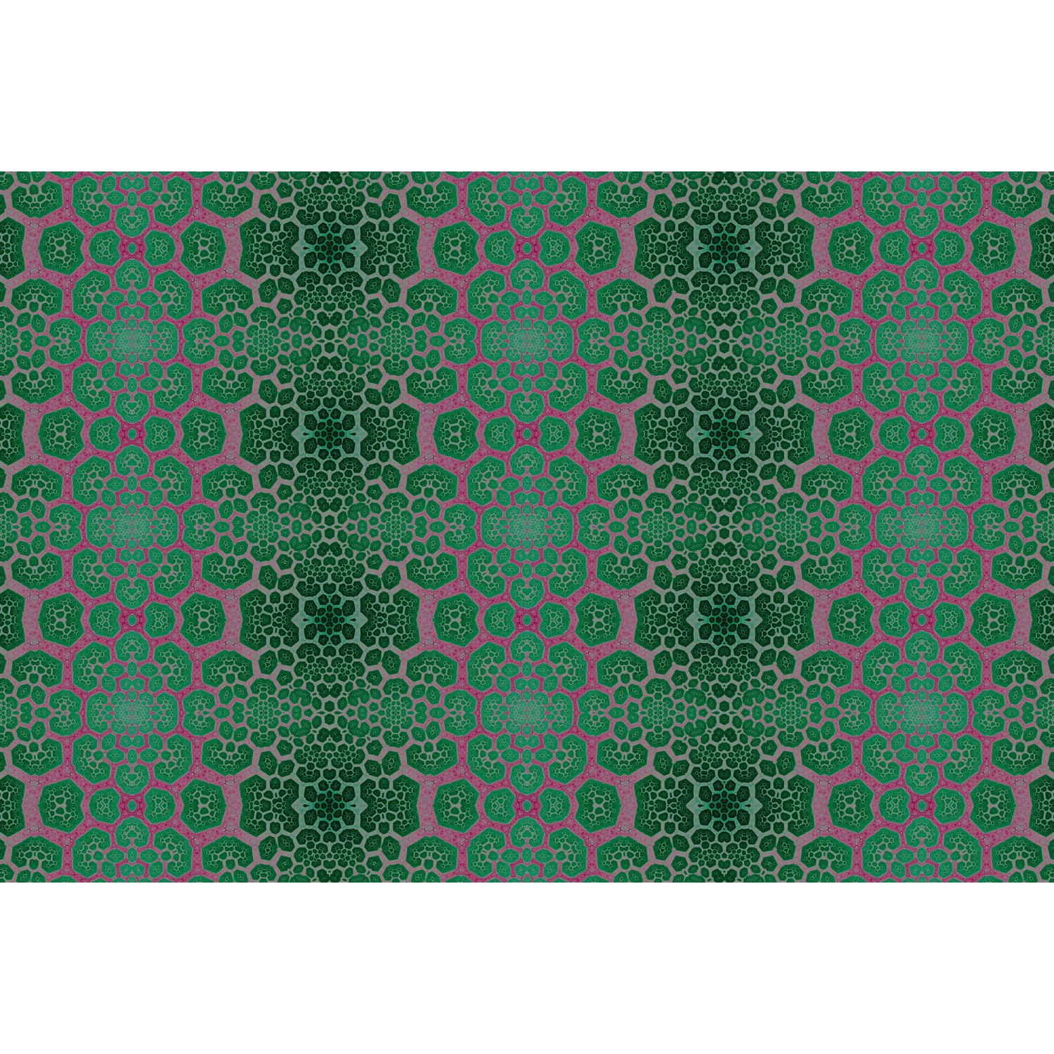 Fototapete Abstrakt Grün Lila 4,00 m x 2,70 m FSC® von -