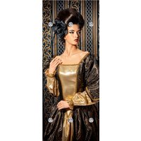queence Garderobenleiste "Frau klassisch", mit 6 Haken, 50 x 120 cm von Queence