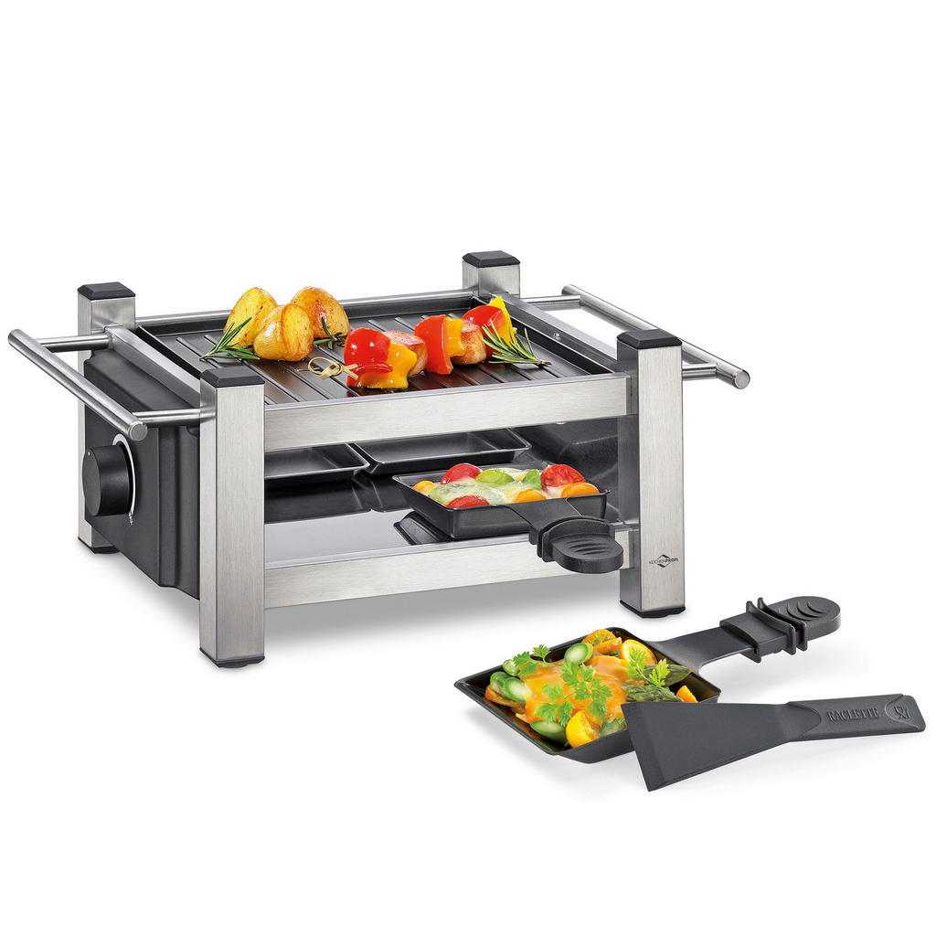 Küchenprofi Raclette-Grill Taste4, Silber, Metall, Kunststoff, 33x14x23.7 cm, Temperaturregler, Küchengeräte, Tischgrills & Fondues, Raclette-Grills Küchenprofi Raclette-Grill Taste4, Silber, Metall, Kunststoff, 33x14x23.7 cm, Temperaturregler, Küchengeräte, Tischgrills & Fondues, Raclette-Grills von KÜCHENPROFI