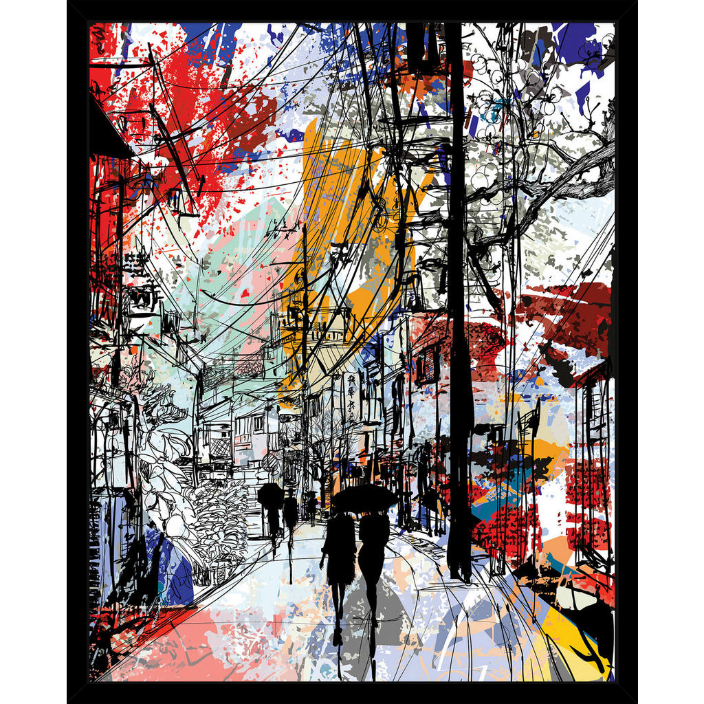 Monee Kunstdruck, Rot, Schwarz, Papier, Holzwerkstoff, rechteckig, 42x52 cm, glänzend, gerahmt, Bilder und Zubehör, Wandbilder, Gerahmte Bilder Monee Kunstdruck, Rot, Schwarz, Papier, Holzwerkstoff, rechteckig, 42x52 cm, glänzend, gerahmt, Bilder und Zubehör, Wandbilder, Gerahmte Bilder von Monee