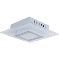 Näve Leuchten LED Wand- und Deckenleuchte NV1191126 silber Metall Glas B/H/T: ca. 28x8x28 cm null 1 Brennstellen von Näve