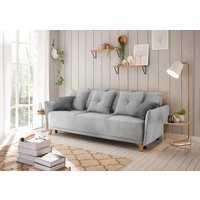 ED EXCITING DESIGN Schlafsofa "Pamplona", mit Bettfunktion, Bettkasten, Rücken- und Zierkissen, frei im Raum von Ed Exciting Design