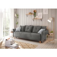 ED EXCITING DESIGN Schlafsofa "Pamplona", mit Bettfunktion, Bettkasten, Rücken- und Zierkissen, frei im Raum von Ed Exciting Design