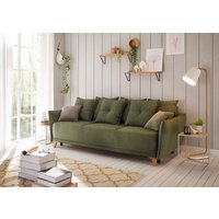 ED EXCITING DESIGN Schlafsofa "Pamplona", mit Bettfunktion, Bettkasten, Rücken- und Zierkissen, frei im Raum von Ed Exciting Design