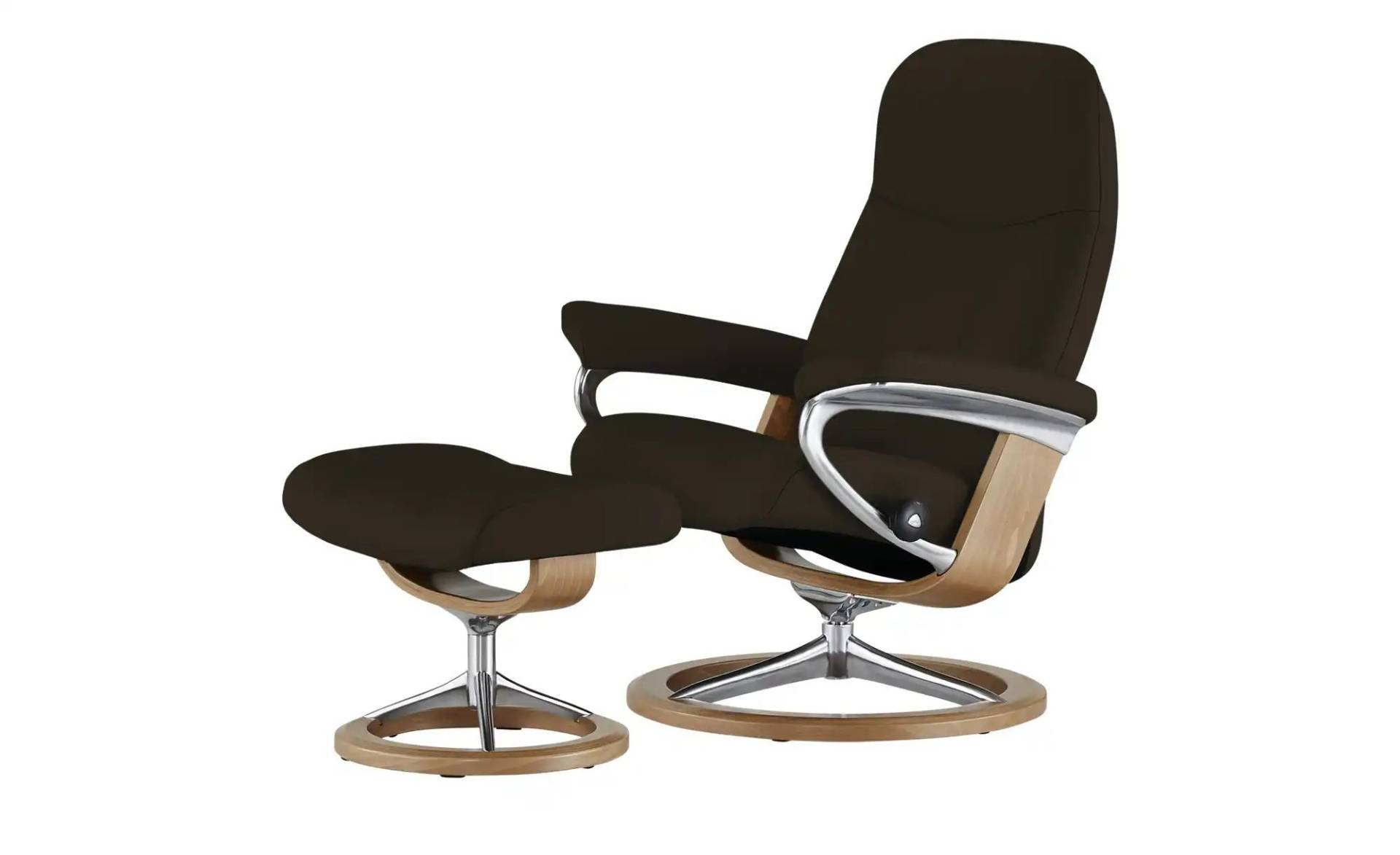 Stressless Relaxsessel mit Hocker Leder Consul ¦ braun ¦ Maße (cm): B: 78 H: 97 T: 70 Polstermöbel > Sessel > Fernsehsessel - Möbel Kraft