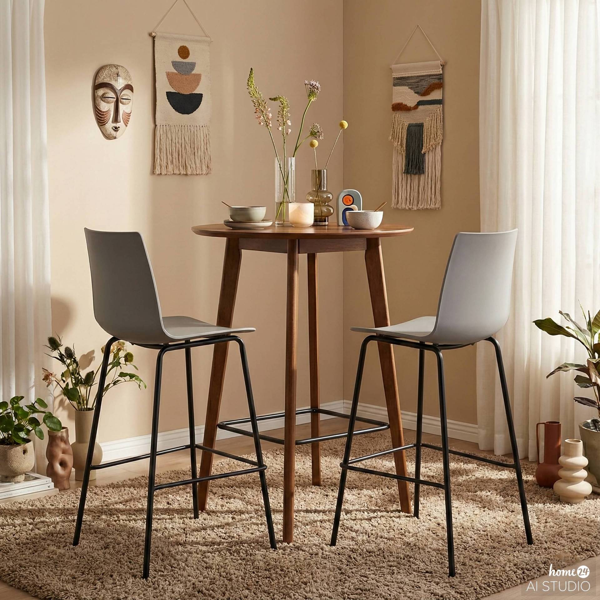 home24 Barstuhl ALLEEN 2er-Set 53 x 12 x 54cm Grau home24 Barstuhl ALLEEN 2er-Set 53 x 12 x 54cm Grau von home24