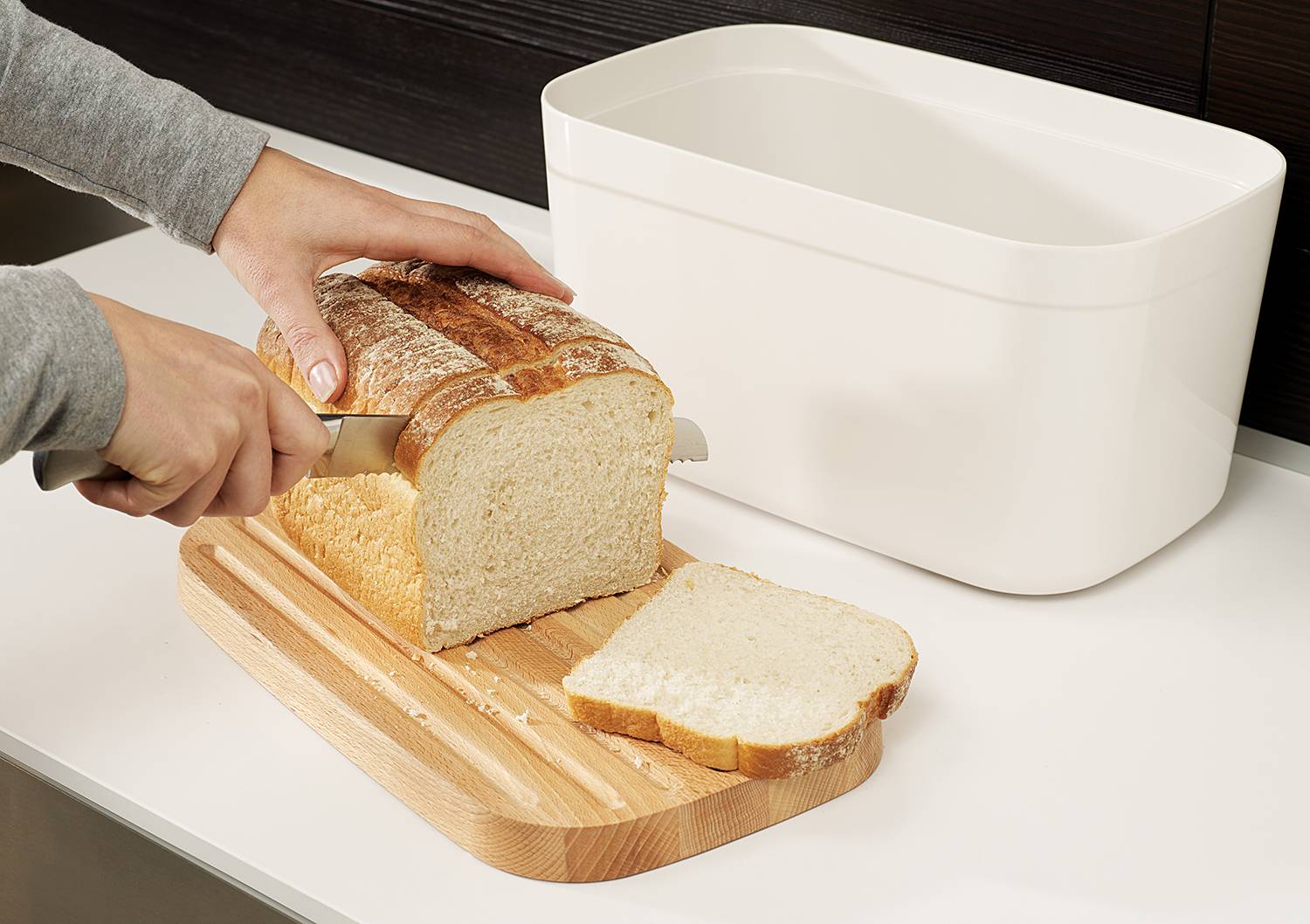 home24 Brotkasten Bread Bin 37 x 37 x 22cm Weiß/Weiß home24 Brotkasten Bread Bin 37 x 37 x 22cm Weiß/Weiß von home24