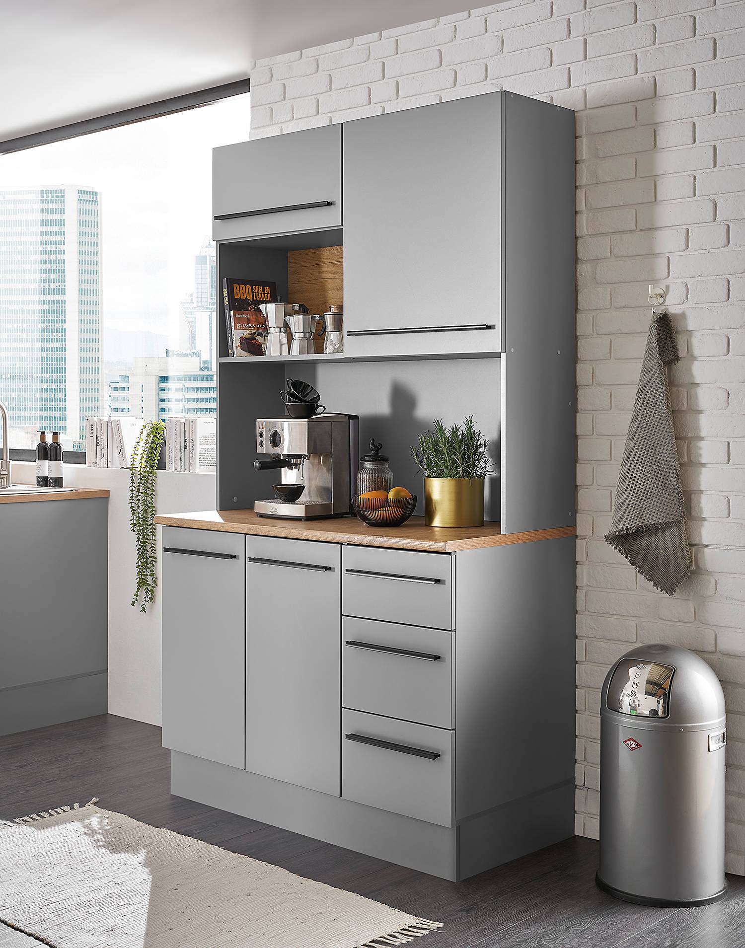 home24 Buffet 120 x 211 x 60cm Grau home24 Buffet 120 x 211 x 60cm Grau von home24
