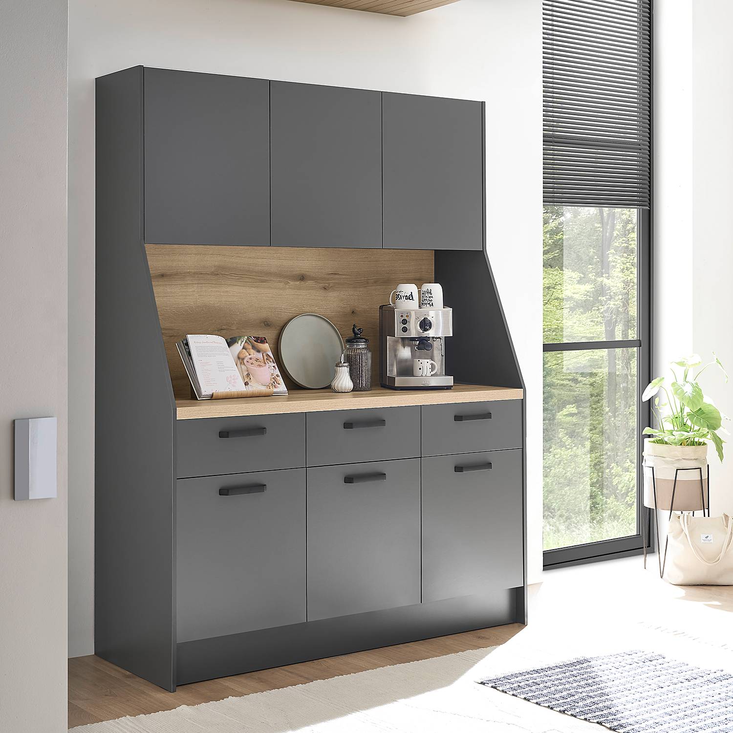 home24 Buffet 153cm Grau home24 Buffet 153cm Grau von home24