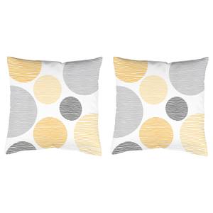home24 Dekokissen Borden 2er-Set Gelb/Gelb 40 x 40cm Webstoff home24 Dekokissen Borden 2er-Set Gelb/Gelb 40 x 40cm Webstoff von home24