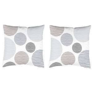 home24 Dekokissen Borden 2er-Set Grau/Grau 50 x 50cm Webstoff home24 Dekokissen Borden 2er-Set Grau/Grau 50 x 50cm Webstoff von home24
