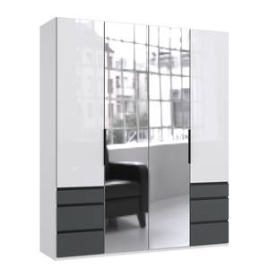 home24 Drehtürenschrank Level36 - 236 cm Typ A 200cm Weiß/Glas Weiß mit Spiegeltür/-en home24 Drehtürenschrank Level36 - 236 cm Typ A 200cm Weiß/Glas Weiß mit Spiegeltür/-en von home24