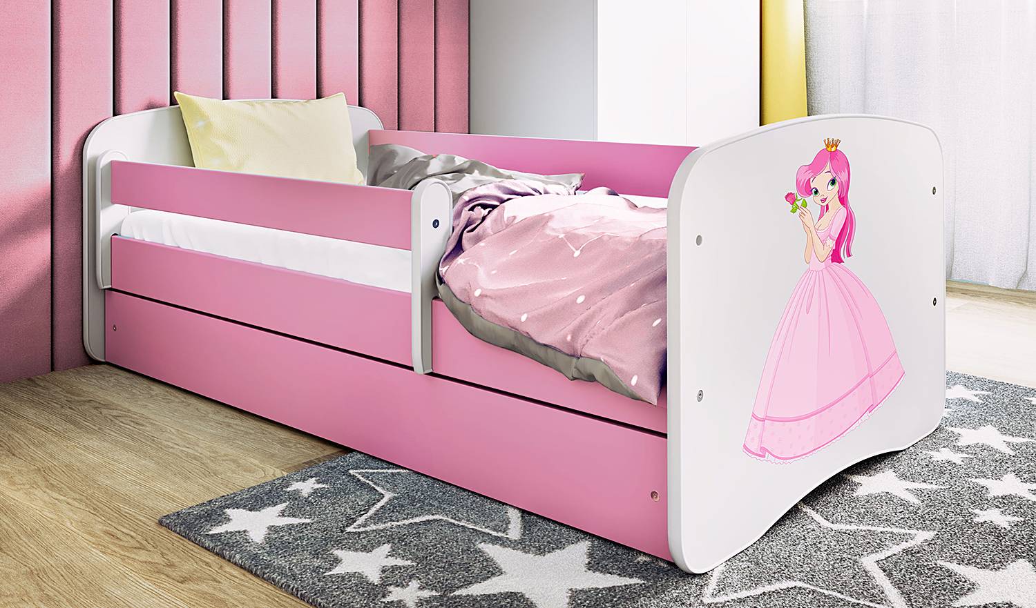 home24 Einzelbett Buyo - Prinzessin 80 x 180 cm mit Lattenrost & Matratze Pink/Rosa home24 Einzelbett Buyo - Prinzessin 80 x 180 cm mit Lattenrost & Matratze Pink/Rosa von home24
