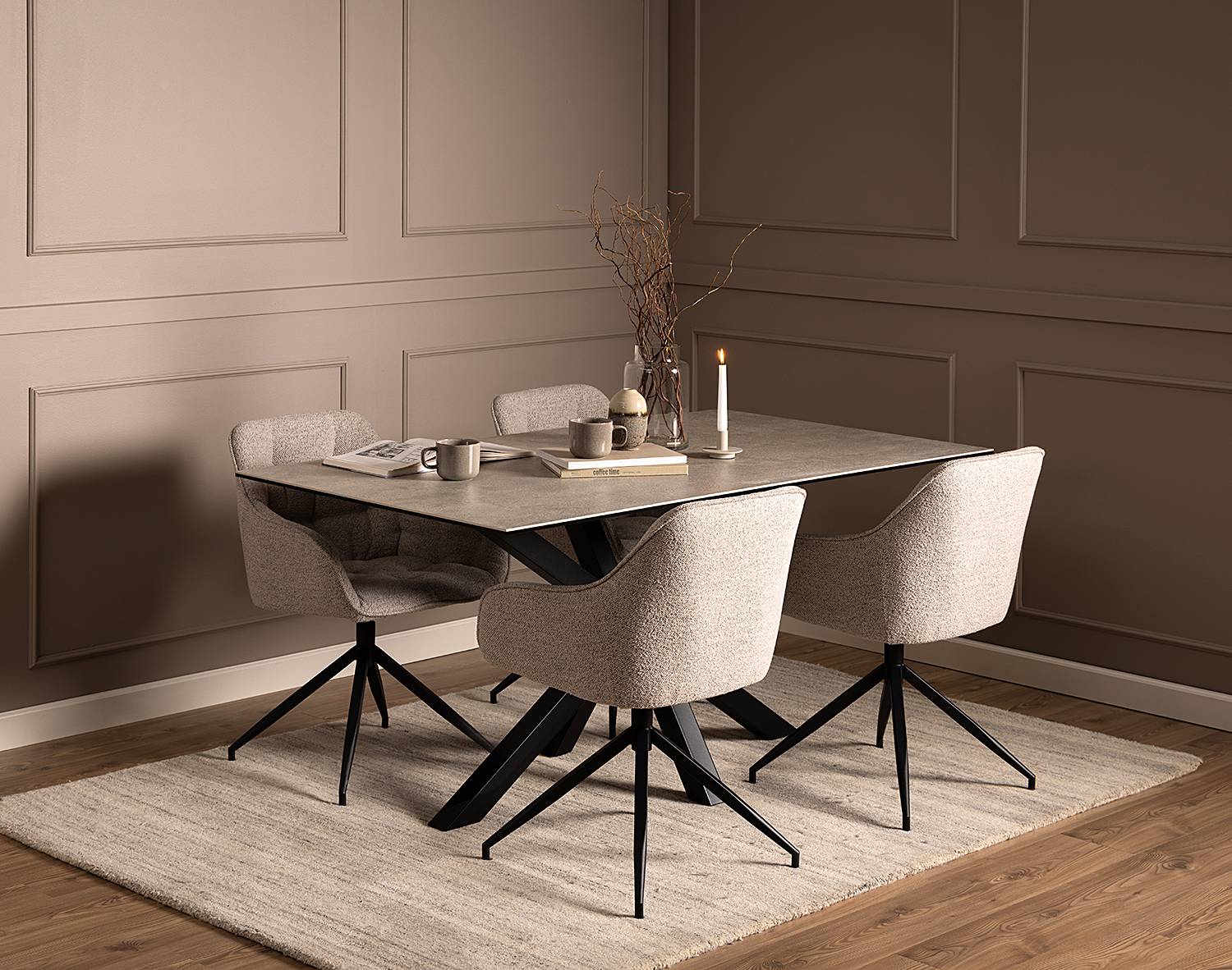 home24 Esstisch Holcot rechteckig 160 x 90cm Grau/Beton Dekor home24 Esstisch Holcot rechteckig 160 x 90cm Grau/Beton Dekor von home24