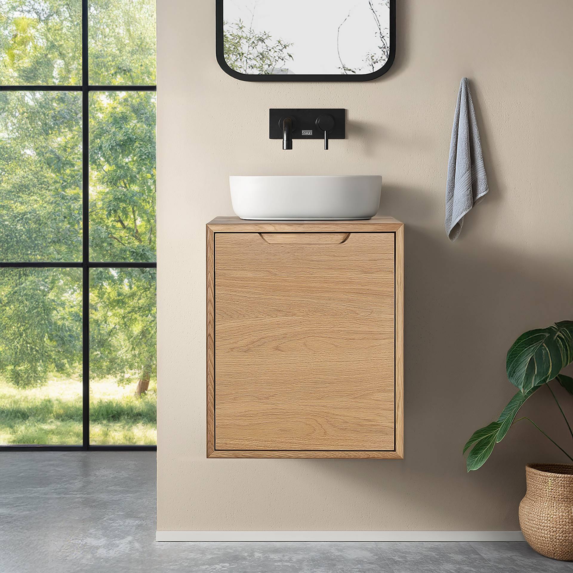 home24 Hänge-Waschtisch 45 cm 45 x 52 x 40cm Braun/Beige home24 Hänge-Waschtisch 45 cm 45 x 52 x 40cm Braun/Beige von home24