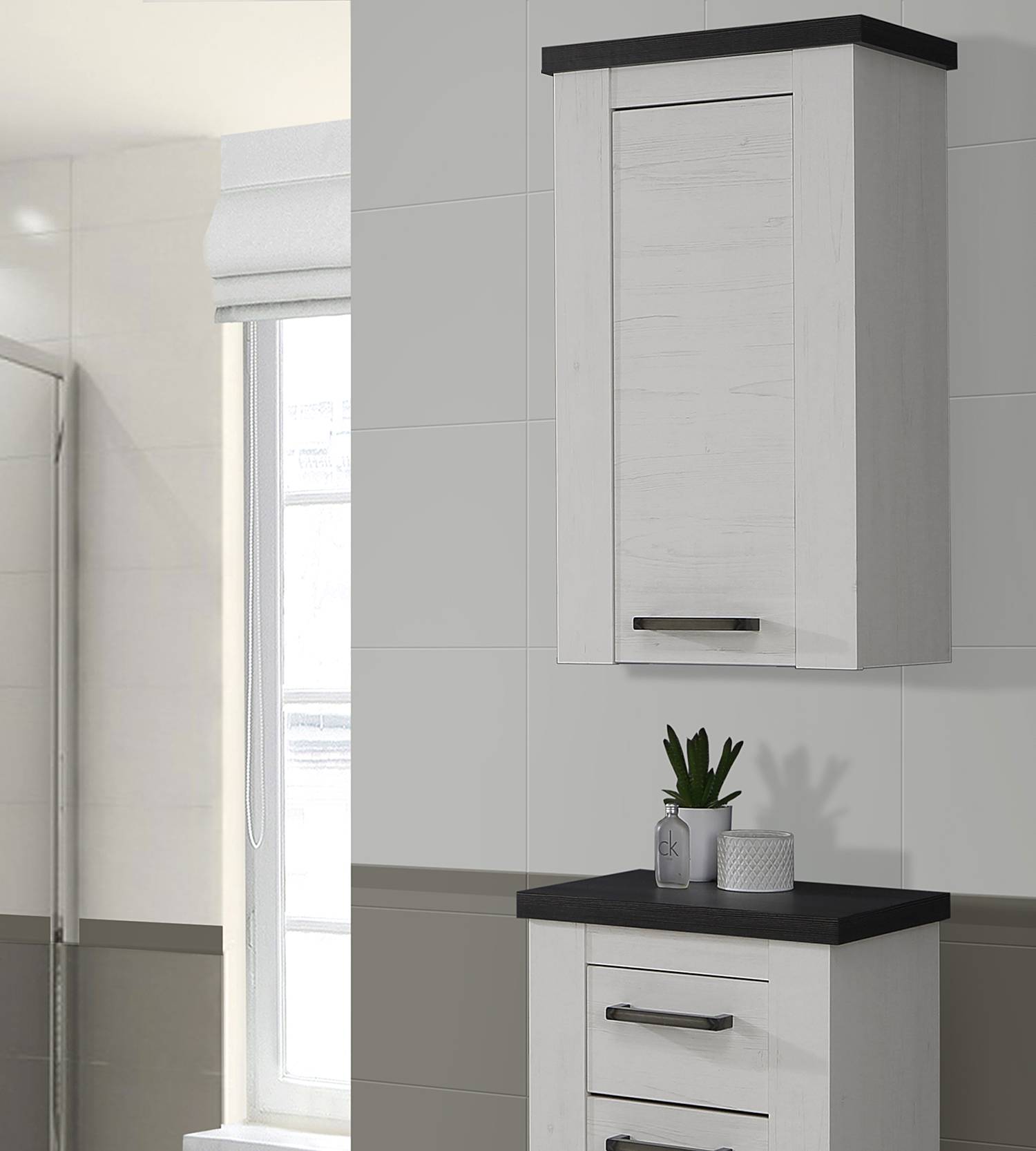 home24 Hängeschrank 47 x 76 x 31cm Grau/Weiß home24 Hängeschrank 47 x 76 x 31cm Grau/Weiß von home24