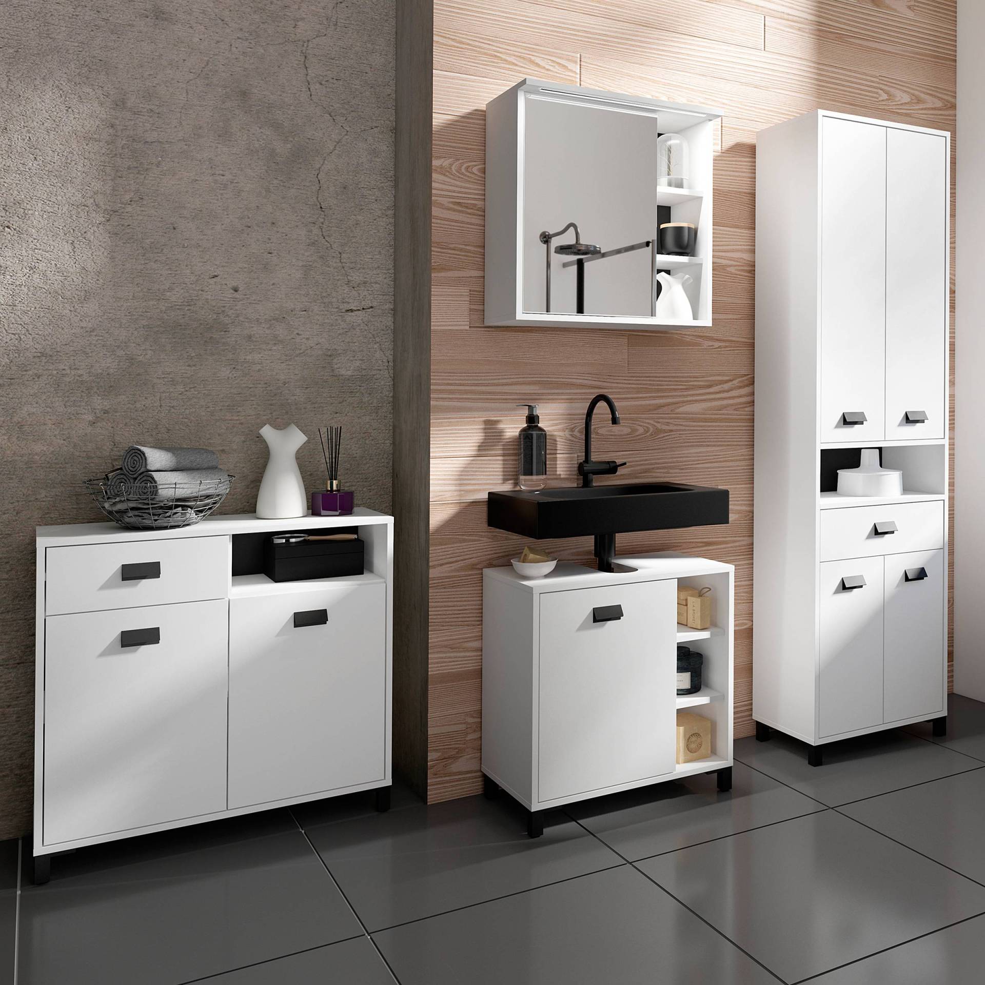 home24 Hochschrank 54 x 193 x 31cm Weiß/Weiß home24 Hochschrank 54 x 193 x 31cm Weiß/Weiß von home24