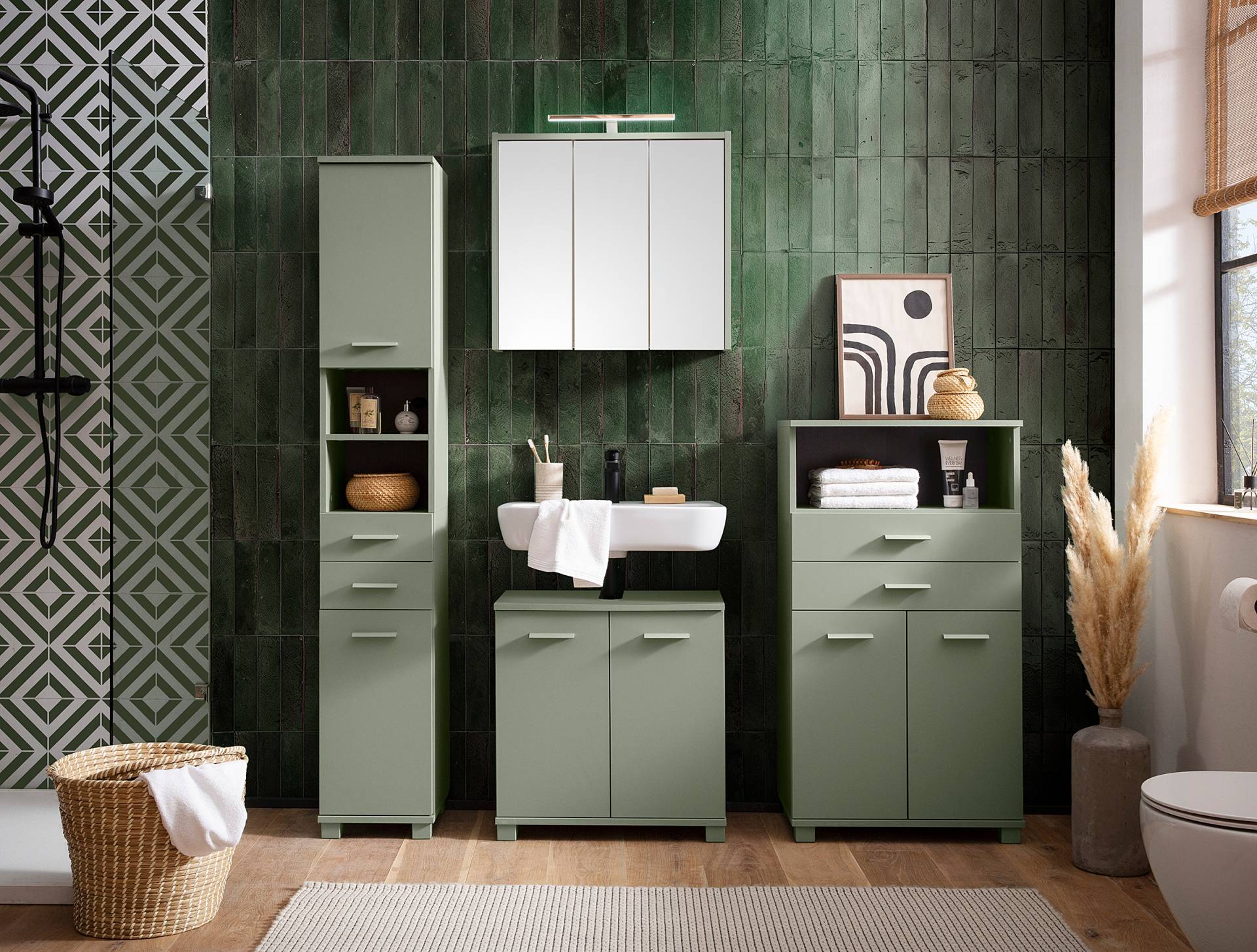 home24 Hochschrank Mono 30 x 181 x 33cm Grün home24 Hochschrank Mono 30 x 181 x 33cm Grün von home24