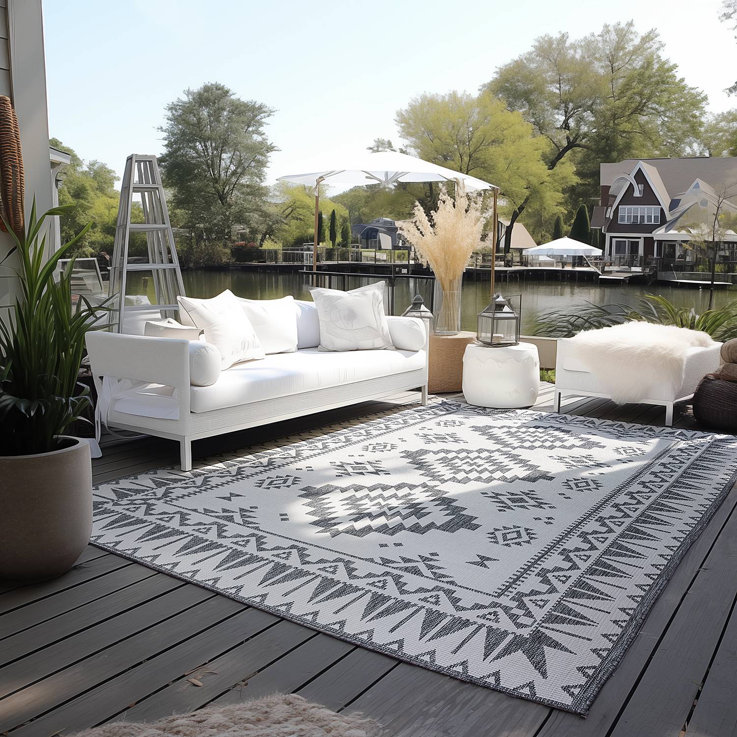 home24 In-/Outdoorteppich Dynamic Silber/Silber Polypropylen 200 x 290cm home24 In-/Outdoorteppich Dynamic Silber/Silber Polypropylen 200 x 290cm von home24