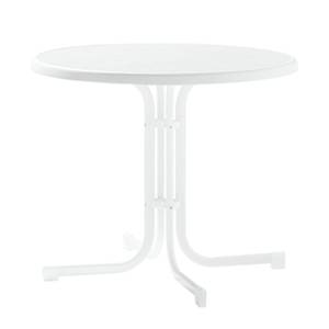home24 Klapptisch Houma Mecalit-Pro-Platte Gestell: Stahl-Rundrohr, polyesterbeschichtet Ø 86cm Weiß Marmordekor/Weiß - 86 x 72 x 86 cm home24 Klapptisch Houma Mecalit-Pro-Platte Gestell: Stahl-Rundrohr, polyesterbeschichtet Ø 86cm Weiß Marmordekor/Weiß - 86 x 72 x 86 cm von home24
