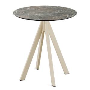 home24 Klapptisch Idomi rund A Tischplatte: Holzverbundplatte, melaminbeschichtet Gestell: Edelstahl, pulverbeschichtet Ø 70cm Multicolor/Marmor Grau home24 Klapptisch Idomi rund A Tischplatte: Holzverbundplatte, melaminbeschichtet Gestell: Edelstahl, pulverbeschichtet Ø 70cm Multicolor/Marmor Grau von home24