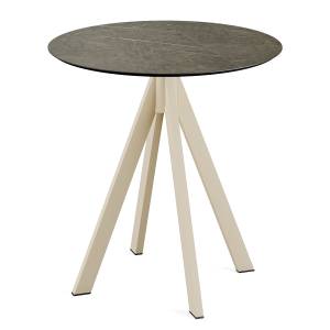 home24 Klapptisch Idomi rund A Tischplatte: Holzverbundplatte, melaminbeschichtet Gestell: Edelstahl, pulverbeschichtet Ø 70cm Multicolor/Marmor home24 Klapptisch Idomi rund A Tischplatte: Holzverbundplatte, melaminbeschichtet Gestell: Edelstahl, pulverbeschichtet Ø 70cm Multicolor/Marmor von home24