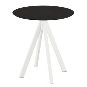 home24 Klapptisch Idomi rund A Tischplatte: Holzverbundplatte, melaminbeschichtet Gestell: Edelstahl, pulverbeschichtet Ø 70cm Schwarz/Grau/Schwarz home24 Klapptisch Idomi rund A Tischplatte: Holzverbundplatte, melaminbeschichtet Gestell: Edelstahl, pulverbeschichtet Ø 70cm Schwarz/Grau/Schwarz von home24