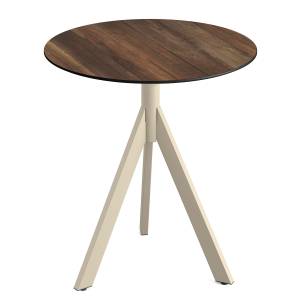 home24 Klapptisch Idomi rund B Tischplatte: Holzverbundplatte, melaminbeschichtet Gestell: Edelstahl, pulverbeschichtet Ø 70cm Multicolor/Altholz home24 Klapptisch Idomi rund B Tischplatte: Holzverbundplatte, melaminbeschichtet Gestell: Edelstahl, pulverbeschichtet Ø 70cm Multicolor/Altholz von home24
