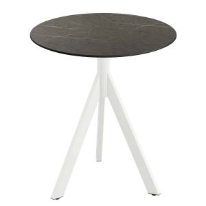 home24 Klapptisch Idomi rund B Tischplatte: Holzverbundplatte, melaminbeschichtet Gestell: Edelstahl, pulverbeschichtet Ø 70cm Multicolor/Marmor home24 Klapptisch Idomi rund B Tischplatte: Holzverbundplatte, melaminbeschichtet Gestell: Edelstahl, pulverbeschichtet Ø 70cm Multicolor/Marmor von home24