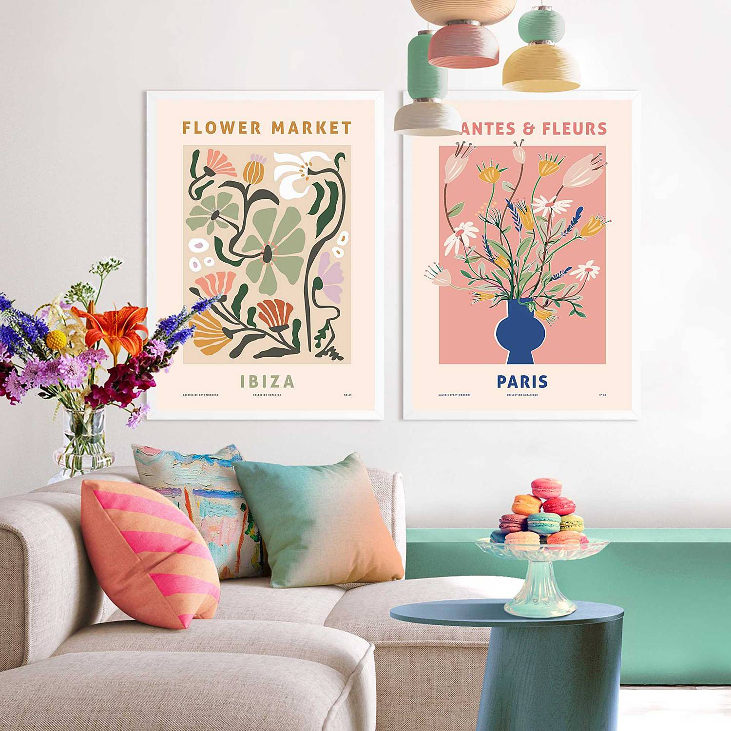 home24 Kunstdruck Blumen 2er-Set Gerahmtes Holzbild, beschichtet Pink/Pink home24 Kunstdruck Blumen 2er-Set Gerahmtes Holzbild, beschichtet Pink/Pink von home24