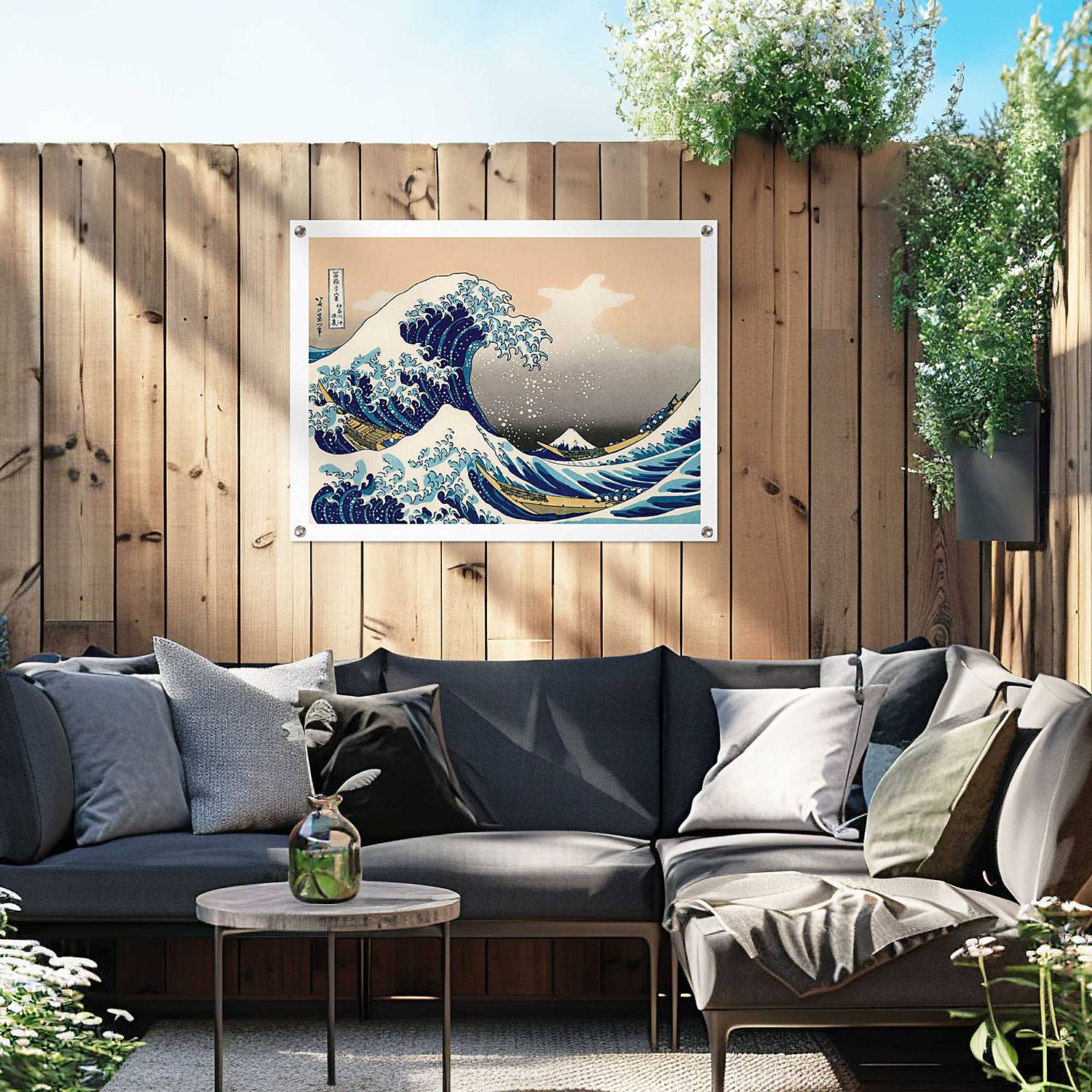 home24 Kunstdruck Die große Welle PVC Blau/Blau 60 x 80 x 0cm home24 Kunstdruck Die große Welle PVC Blau/Blau 60 x 80 x 0cm von home24