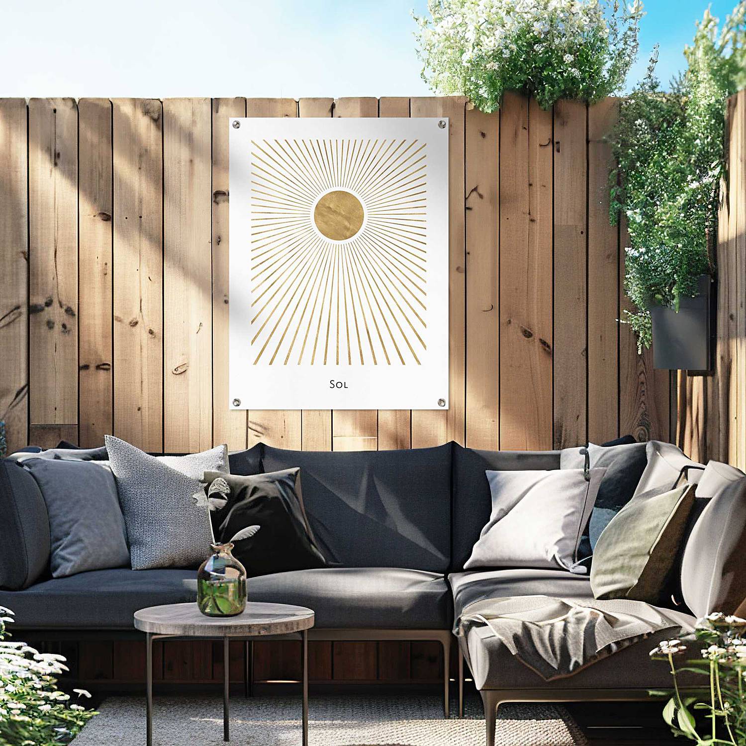 home24 Kunstdruck Goldene Sonne PVC Gold/Gold 60 x 80 x 0cm home24 Kunstdruck Goldene Sonne PVC Gold/Gold 60 x 80 x 0cm von home24